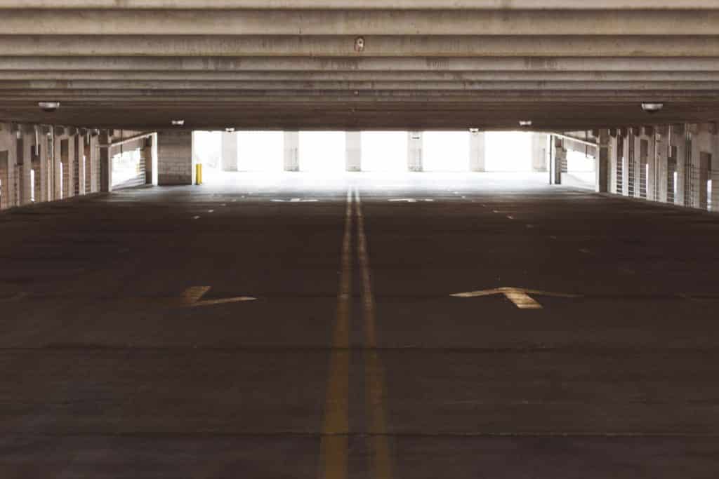 concrete parking garage
